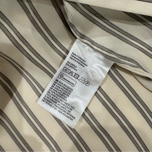 H&M Striped Button Down Oversized Shirt, M - Picture 2 of 6